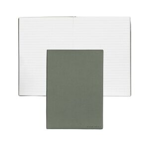 Hugo Boss Green A5 Vegan Leather 160 Page Plain Notebook